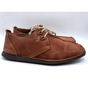 Johnston & Murphy Oxford Brown Leather Center Seam Lace Up Casual Boho Core